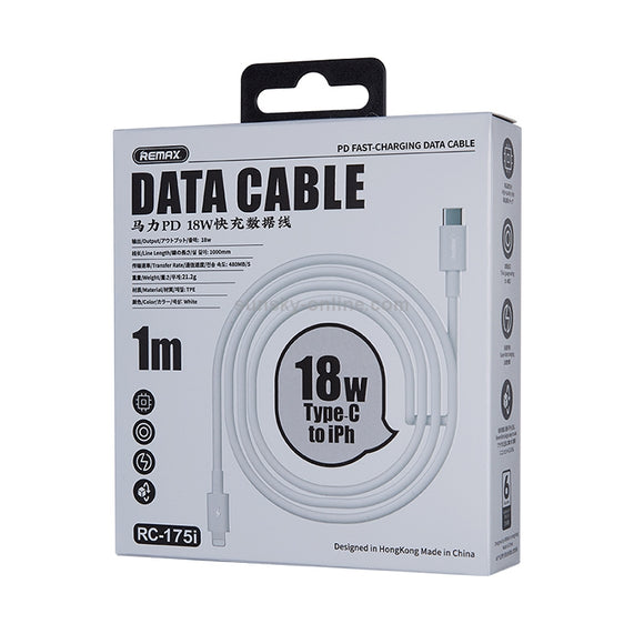 REMAX DATA CABLE TYPE-C TO IPH 20W 1M RC-175I