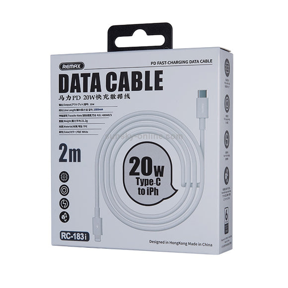 REMAX DATA CABLE TYPE-C TO IPH 20W 2M RC-183I